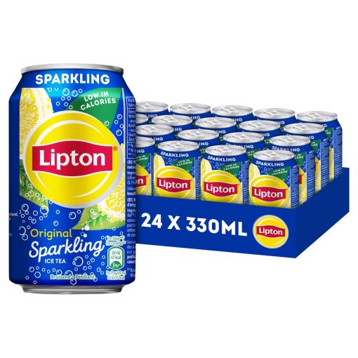 Lipton Ice Tea Sparkling Blikjes 33cl Tray 24 Stuks - Afbeelding 2