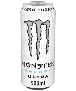 Monster Zero Ultra White Energy Drink Blikjes Tray 12x50cl