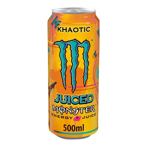 Monster Juiced Khaotic Energy Drink Blikjes 50cl Tray 12 stuks