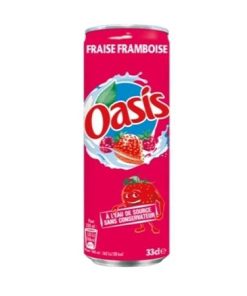 Oasis Fraise Framboise Blikjes 33cl Tray 4x6 Stuks