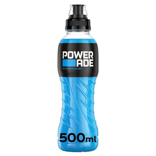Powerade Mountain Blast Flesjes 50cl Sportdrank Tray 12 Stuks
