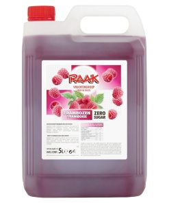 Raak Limonade Siroop Framboos ZERO 5 Liter Grote Kan