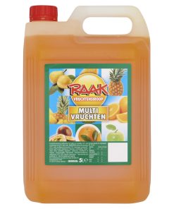 Raak Multivruchten Zero Limonadesiroop 5 Liter Grote Kan