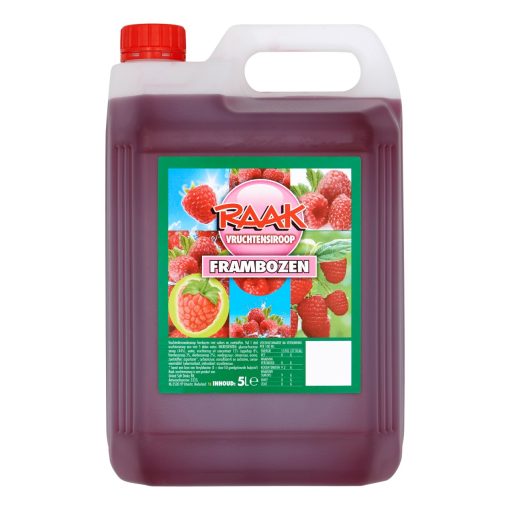 Raak Limonade Siroop Framboos 5 Liter Grote Kan