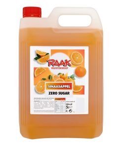Raak Limonade Siroop Sinaasappel ZERO 5 Liter Grote Kan
