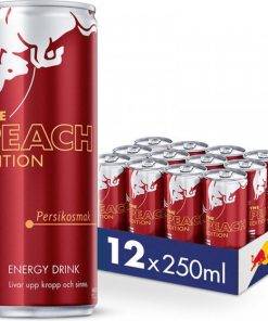 Red Bull The Peach Edition Blikjes 25cl Tray 12 Stuks