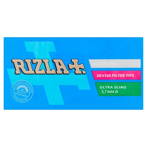 Rizla Blauw Filter Tips Doos 20 doosjes x 120 Filters