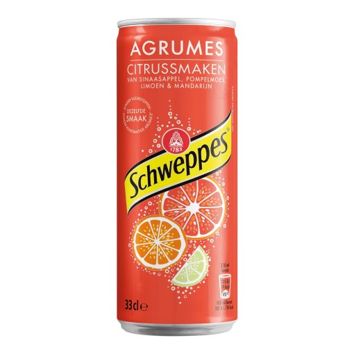 Schweppes Agrum Blikjes 33cl Tray 24 Stuks