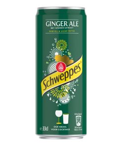 Schweppes Ginger Ale Blikjes Tray 24x33cl