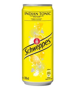 Schweppes Indian Tonic Blikjes 33cl Tray 24 Stuks