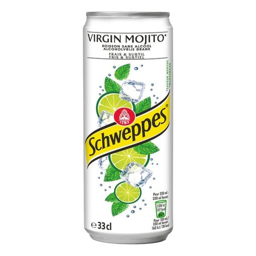 Schweppes Virgin Mojito Blikjes Tray 24x33cl