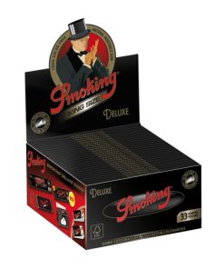 Smoking Vloeipapier De Luxe ZWART King Size Vloeitjes Doos 50 Pakjes 33 Stuks (Zwarte verpakking)