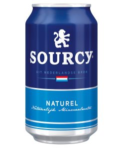 Sourcy Blauw Bronwater Blikjes 33cl Tray 24 Stuks