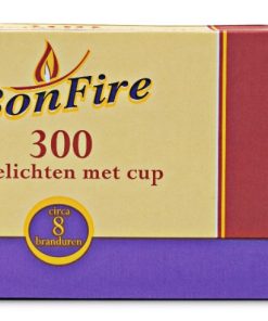 Theelichtjes 8 Brand Uur Doos 300 Stuks
