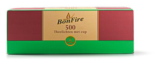 Theelichtjes 6 Brand Uur Doos 500 Stuks VOORDEELVERPAKKING