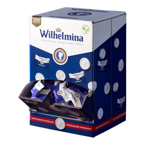 Wilhelmina Pepermunt Apart Verpakt Doos 200 Stuks
