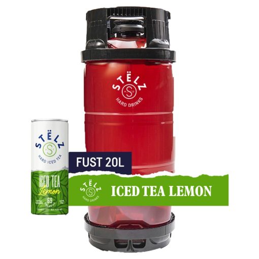 Stëlz Hard Iced Tea Lemon Hard Seltzer 20L Vat – frisse citroensmaak